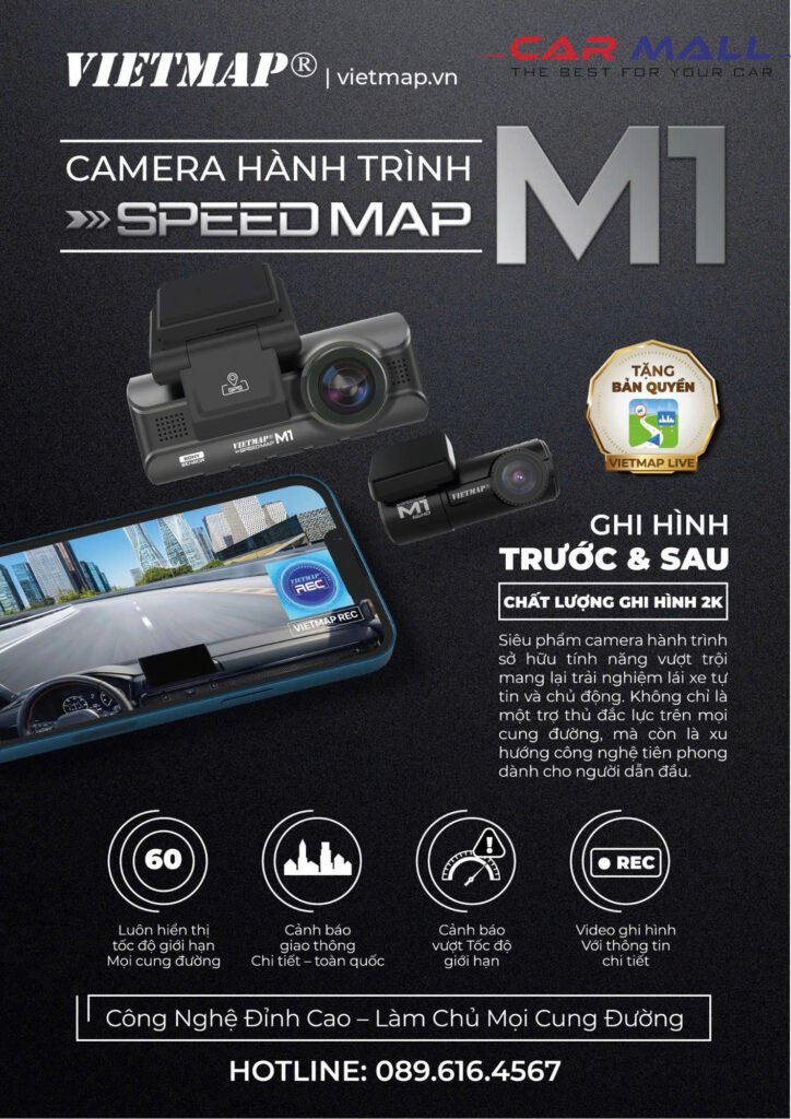 Camera Hành Trình VIETMAP SPEED MAP M1 (combo Trước & Sau) - Chăm Sóc ...