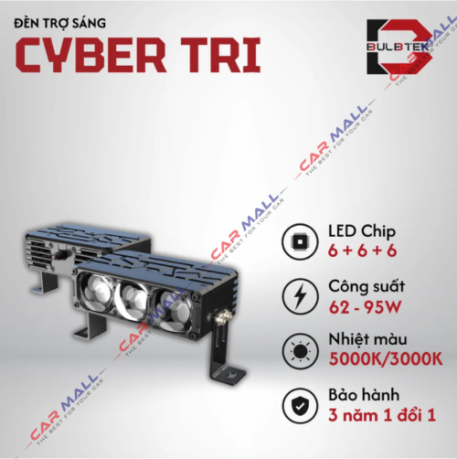 đèn trợ sáng cyber tri bulbtek